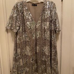 Zara sequin short dress